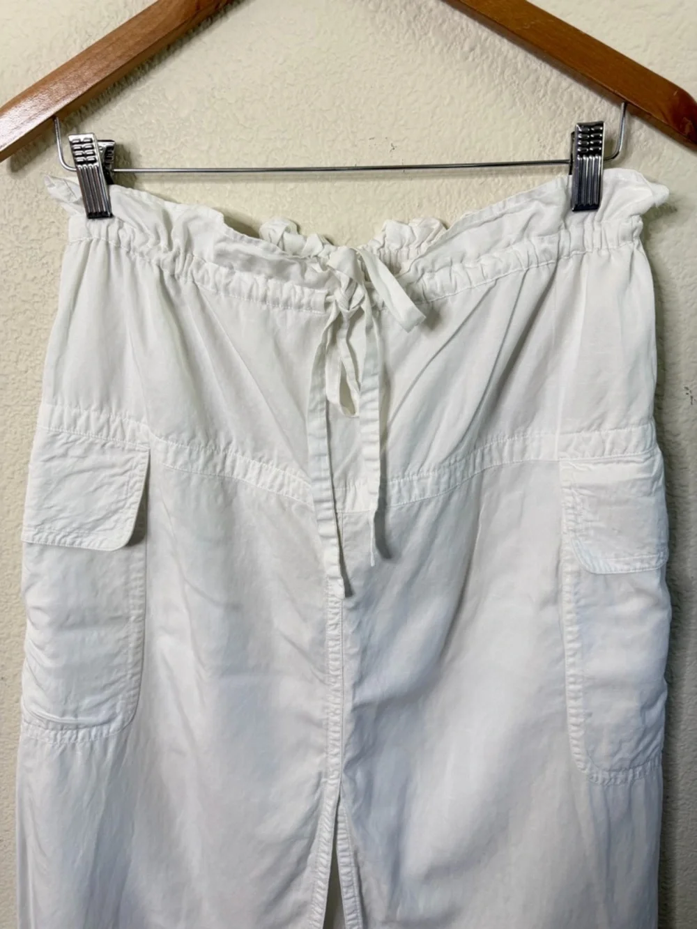 A.L.C. Womens Cecilia Linen-Blend Midi Skirt White Womens‎ Size 4